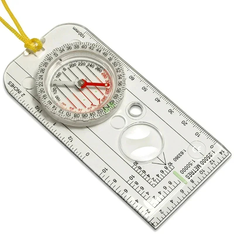 Scale Outdoor Map Compass Multifunctional Adventure Nautical Directional Compass Portable Outdoor Navigation Map
