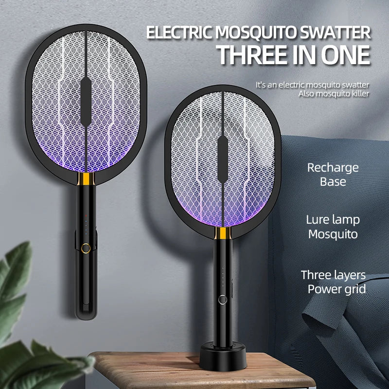 Mosquito Killer 3000V Anti Mosquitoes Electric Usb Killer Racket Fly Swatter Electric Traps Flies Insect Repeller Home Mosquito