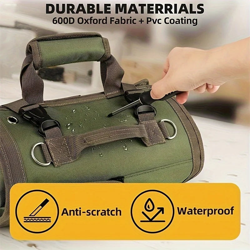 Tool Bag Organizers Multi-function Large Tool Organizer Bag Heavy Duty Roll Up Tool Bag Organizer Carrier Bag Camping Gear