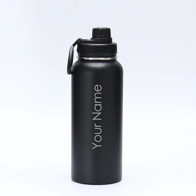 Printed logo 64oz 304 stainless steel insulated cup outdoor portable large capacity vacuum sports kettleCorporate custom gift