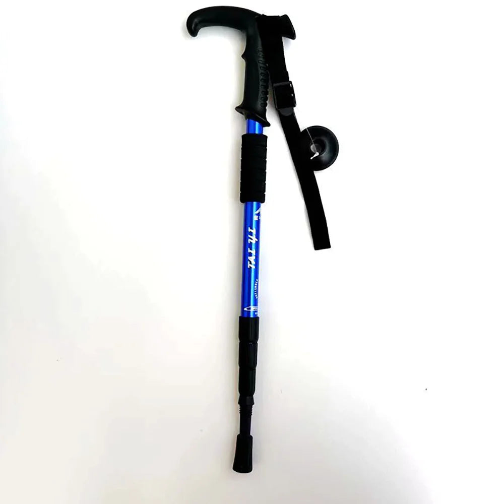 Adjustable Aluminum Alloy Hiking Poles 52-110cm for Outdoor Camping Mountain Climbing Travel with Straight/T Handle Options