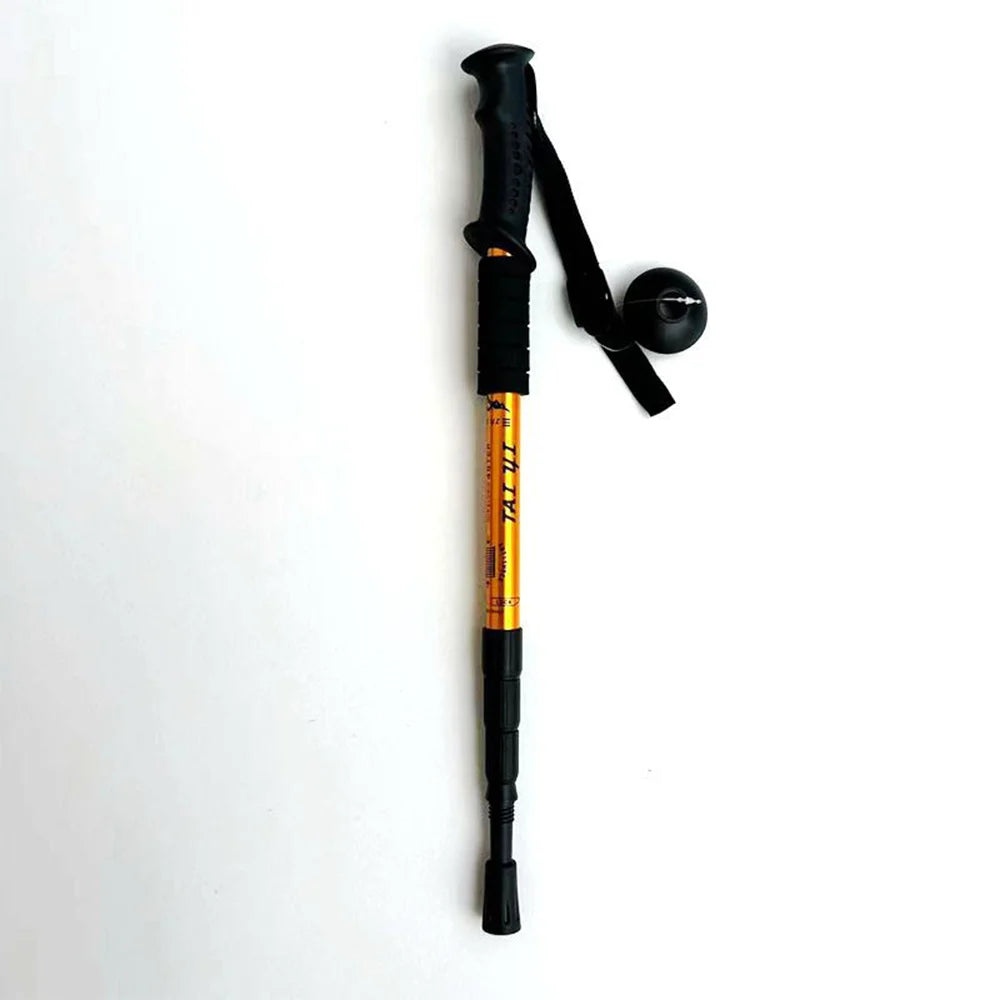 Adjustable Aluminum Alloy Hiking Poles 52-110cm for Outdoor Camping Mountain Climbing Travel with Straight/T Handle Options