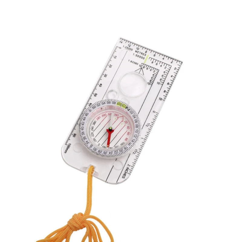 Scale Outdoor Map Compass Multifunctional Adventure Nautical Directional Compass Portable Outdoor Navigation Map