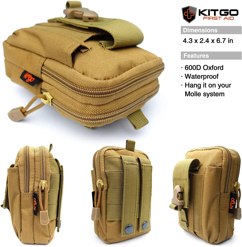 Outdoor Adventure Survival Kit SOS Emergency First Aid Kit Camping Equipments Medical Bag Self-defense EDC Pouch ifak