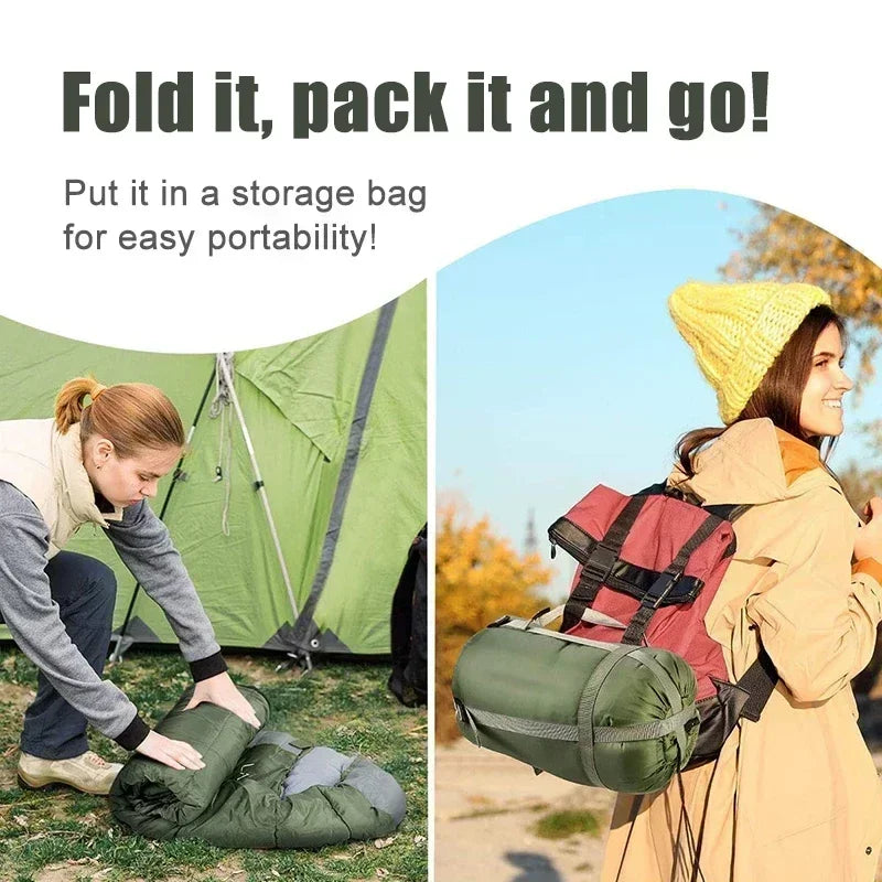 Ultralight 4 Season Camping Sleeping Bag Waterproof Envelope Warm Backpacking Sleeping Bags Portable Outdoor Hiking Travel Gear