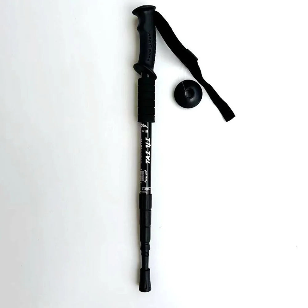 Adjustable Aluminum Alloy Hiking Poles 52-110cm for Outdoor Camping Mountain Climbing Travel with Straight/T Handle Options