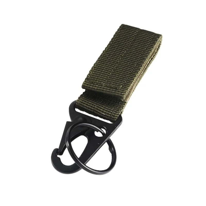 2pcs Outdoor Tactical Keychain Hiking Bag Accessories Multi-functional Webbing Eagle-beak Hook Hiking Hook
