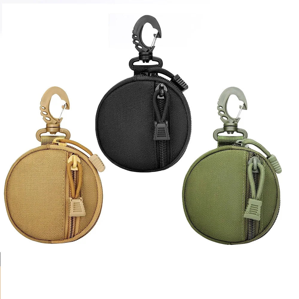 Outdoor Hiking Hunting Accessories Waist Bag Mini EDC Tool Pouch Keychain Zipper Holder Earphone Key Wallet Coin Purses